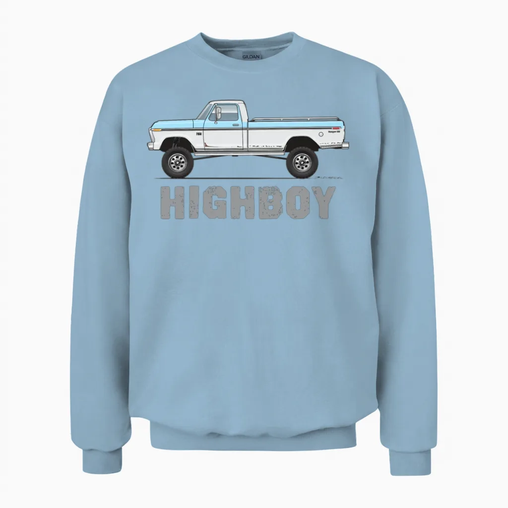 Highboy Wind Blue Unisex Sweatshirt in Light Blue