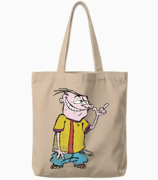 Ed, Edd N' Eddy Eddy Portrait Tote Bags in Natural