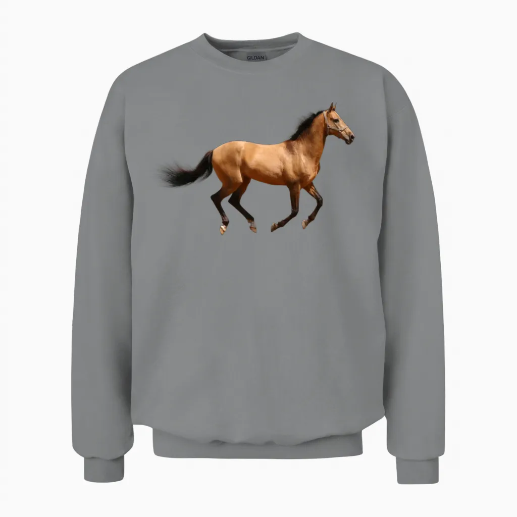 Horse Lovers Unisex Sweatshirt in Sport Grey