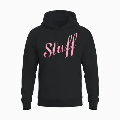 Stuff Unisex Hoodie - Black