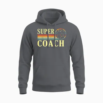 Super Coach Hand Handball Handball France Funny Unisex Hoodie - Charcoal