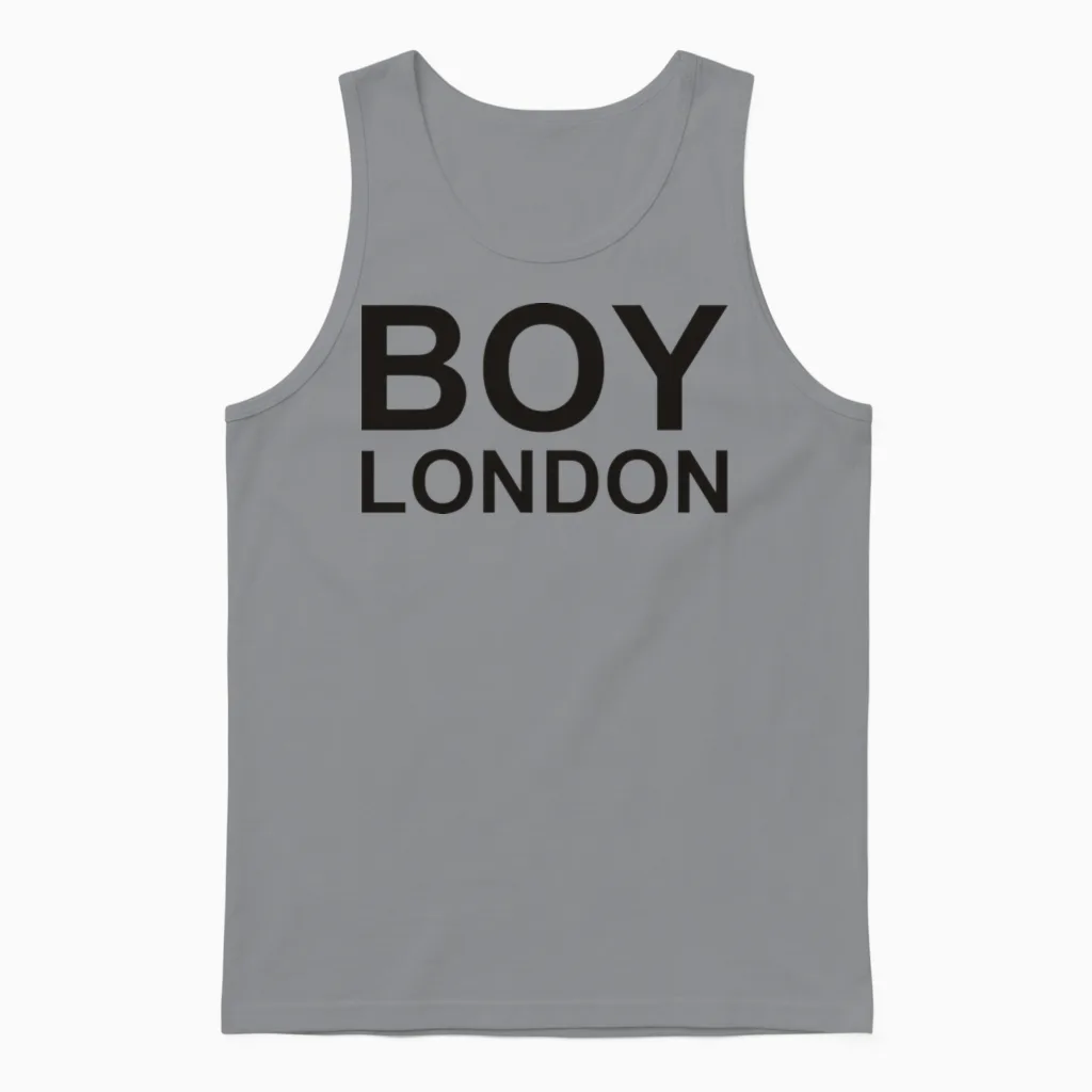 Boy London Unisex Tank Top in Sport Grey