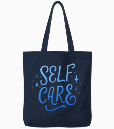 Self Care Tote Bags - Navy