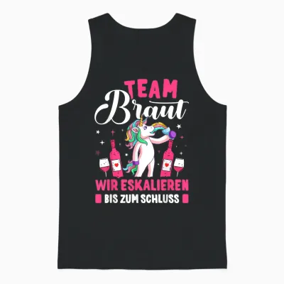Team Braut T-Shirt Jga Women's T-Shirt Hen Night T-Shirt, Black Unisex Tank Top - Black