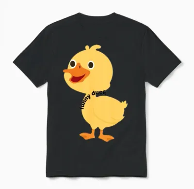 Funny Duck Unisex T-Shirt - Black
