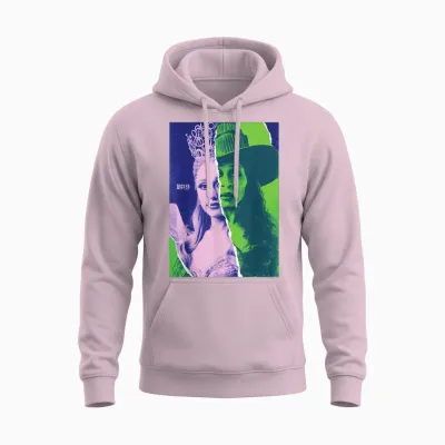 Wicked: for Good Glinda and Elphaba Split Portrait Unisex Hoodie - Light Pink
