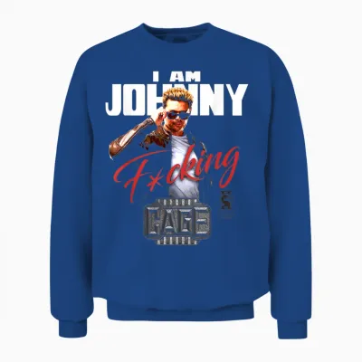 Mortal Kombat 2 I Am Johnny Cage Unisex Sweatshirt - Royal
