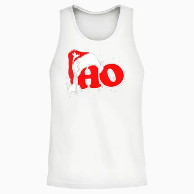 Funny, Retro, Ho, Christmas, Santa Where My Hos At, Group Unisex Tank Top - White