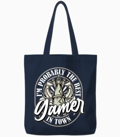 Board Games Funny Tote Bags - Navy
