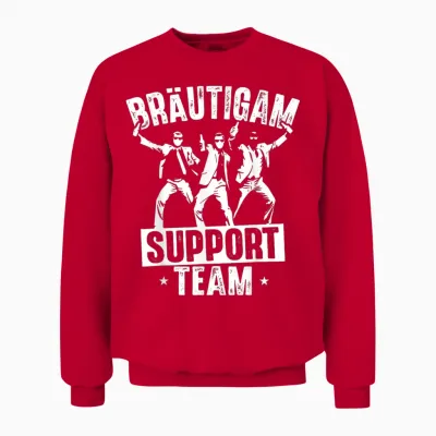 Junggesellenabschied Männer T-Shirt Team Bräutigam Jga Mann Unisex Sweatshirt - Red