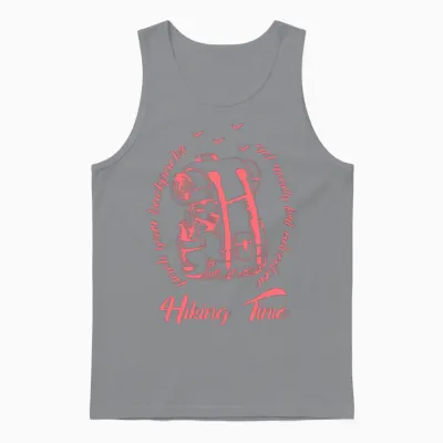 Hiking Times Summer Vacation Fun Unisex Tank Top - Sport Grey