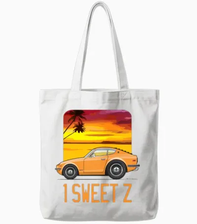 1 Sweet Orange Tote Bags - White