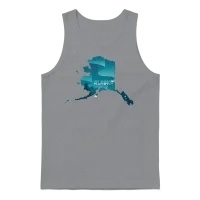 Alaska State Design Northern Lights Lover Alaska Unisex Tank Top - Sport Grey – 1