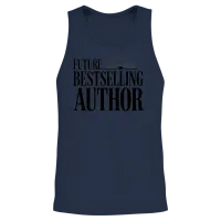 Future Bestselling Author Unisex Tank Top - Navy – 2