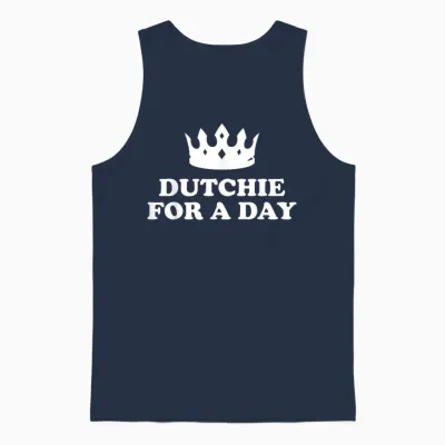 Niederländischer Königstag Koningsdag Lustig Holland Unisex Tank Top - Navy