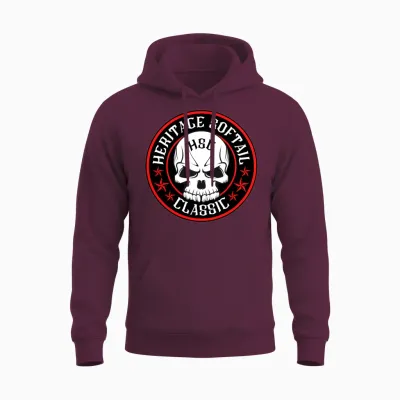 Heritage Softail Classic Unisex Hoodie - Maroon