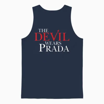 Devil Wears Prada Logo Unisex Tank Top - Navy