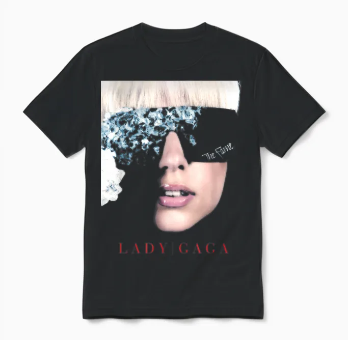 Official Lady Gaga the Fame Unisex T-Shirt in Black