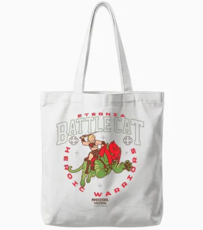 Maîtres De L'univers : Chat De Combat Eternia Tote Bags - White