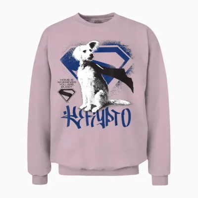 Supergirl 2026 Krypto Graffiti Unisex Sweatshirt - Light Pink