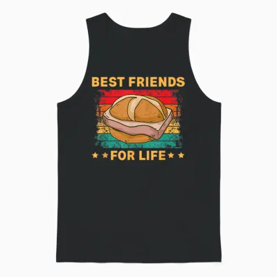 Best Friends for Life Leberkäse Fleischkäse Unisex Tank Top - Black