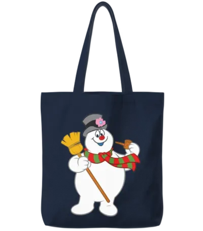 Frosty the Snowman New Sku Tote Bags - Navy