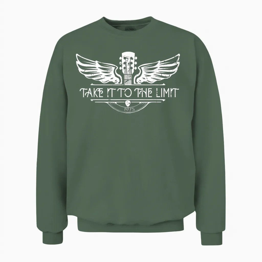 Take It to the Limit Unisex Sweatshirt in Military Green