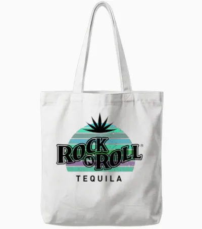 Rock N Roll Tequila Seventh Collection Tote Bags - White