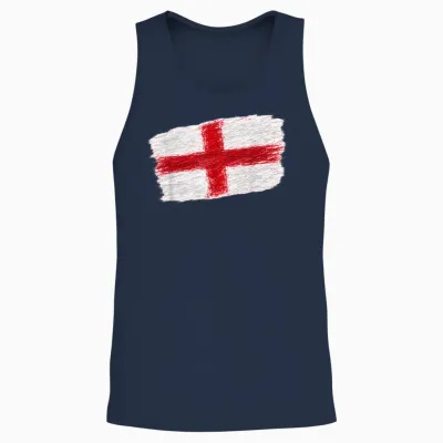 Fußball - England Fan Wm Unisex Tank Top - Navy