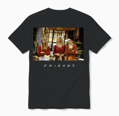 Friends Flashback Logo Unisex T-Shirt - Black