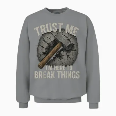 Demo Team Worker Demolition Construction Worker Mass Unisex Sweatshirt - Sport Grey