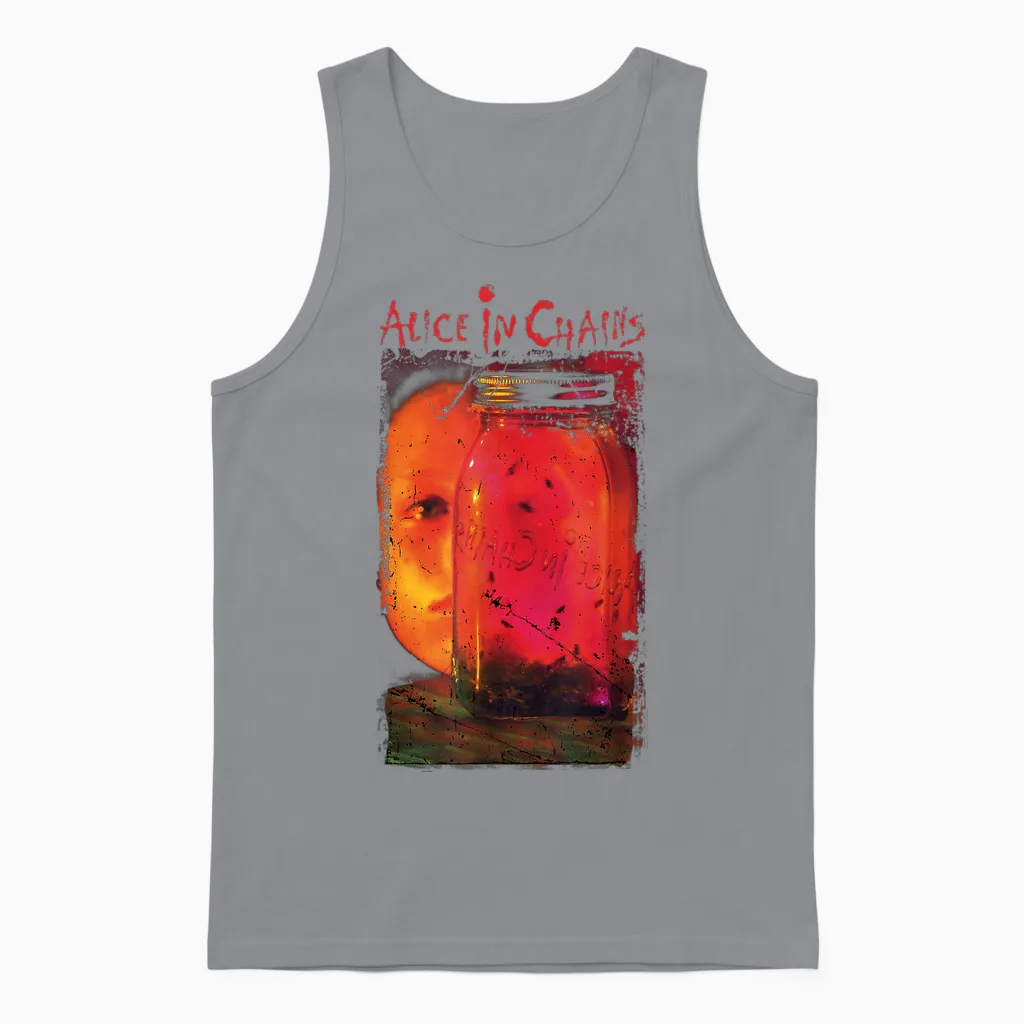 Alice in Chains Pot of Dirt T-Shirt, Black, S Unisex Tank Top in Sport Grey