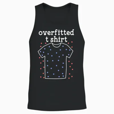 Machine Learning Overfitted Model Unisex Tank Top - Black