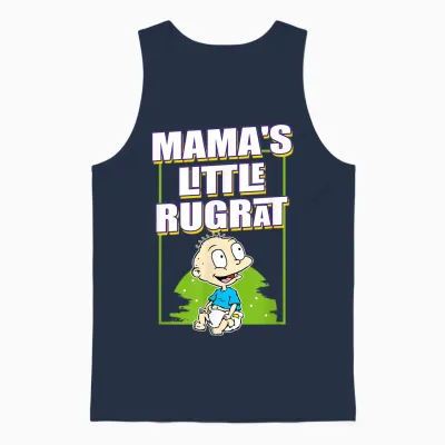 Mama's Little Rugrat - Tommy Pickles Unisex Tank Top - Navy