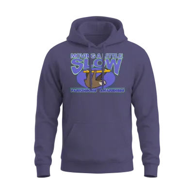 Moving a Little Slow Parkinsons Awareness Unisex Hoodie - Heather Sport Dark Navy