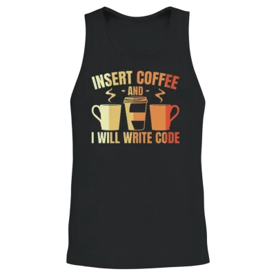 Funny Programmer Unisex Tank Top - Black