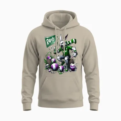 Frohe Ostern Osterhase Rapid Unisex Hoodie - Sand