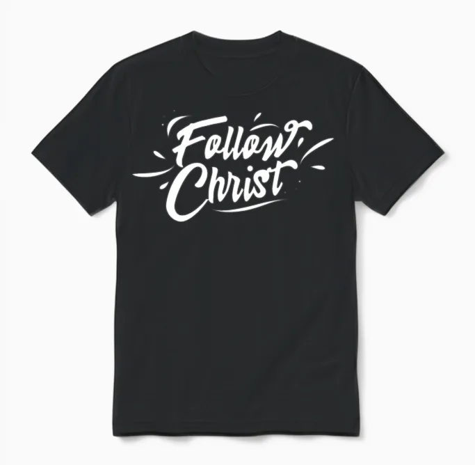 Follow Christ Unisex T-Shirt in Black