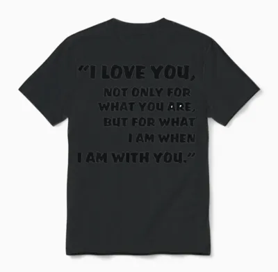 Love Quotes Unisex T-Shirt - Black