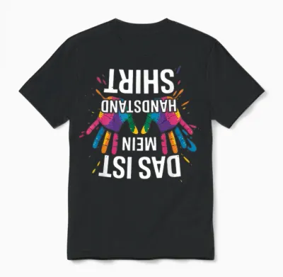 T-Shirt with German Text "turnerin Gymnastik Turnen Das Ist Mein Handstand" Unisex T-Shirt - Black