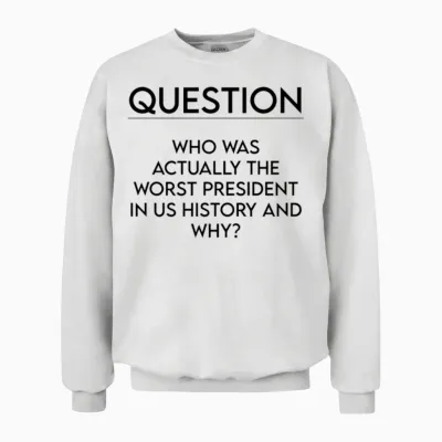Question Mark, the Best Question Mark Unisex Sweatshirt - White