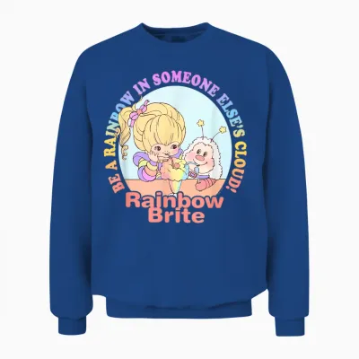 Rainbow Brite Be a Rainbow in Someone Else's Cloud! Logo Unisex Sweatshirt - Royal