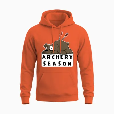 Funny Archery Sticker and Shirt Kilboe Comic Unisex Hoodie - Orange