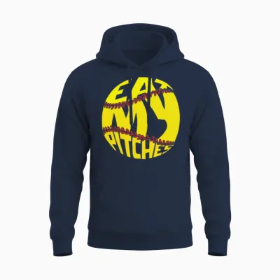 Softball Funny Unisex Hoodie - Navy