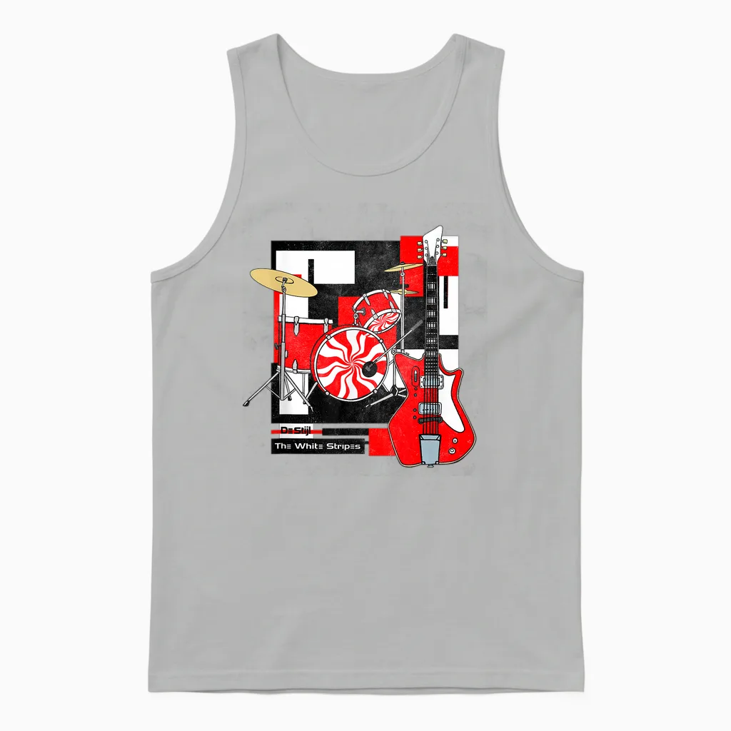 The White Stripes Band Set - Music Lovers Unisex Tank Top in Ash