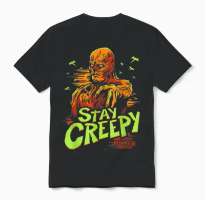 Stranger Things Vecna Stay Creepy Unisex T-Shirt - Black