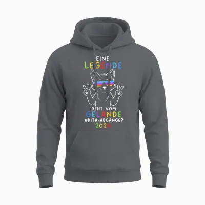 Kinder Legende Geht Vom Gelände Fuchs Kindergarten Abgänger 2026 Unisex Hoodie - Charcoal