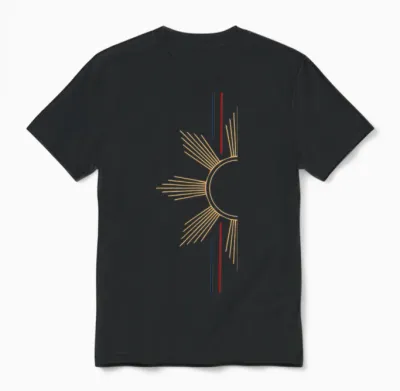 Minimalist Filipino Sun Unisex T-Shirt - Black