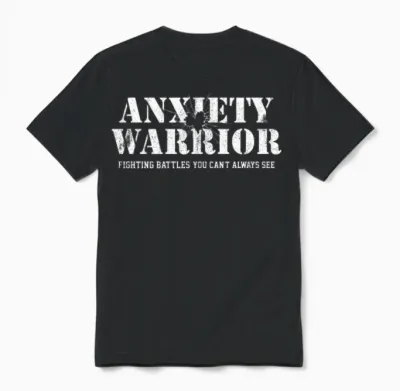 Anxiety Warrior Unisex T-Shirt - Black