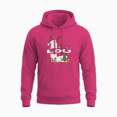 Lou Christmas - Lou Name Funny Xmas Unisex Hoodie - Heliconia